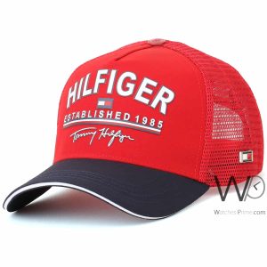 كاب ماركة تومي هيلفيغر اسود Trucker رجالي | واتشز برايم