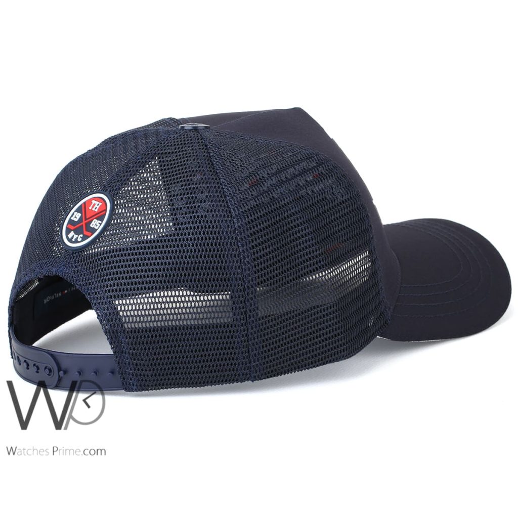 Tommy Hilfiger TH Navy Blue Trucker Cap | Watches Prime
