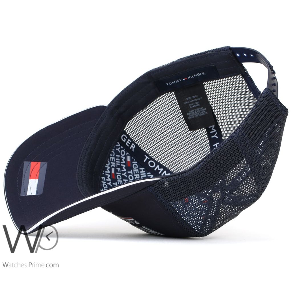 Tommy Hilfiger TH Navy Blue Trucker Cap | Watches Prime