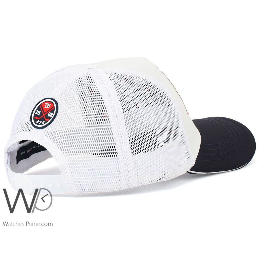 Tommy Hilfiger TH White Blue Trucker Cap | Watches Prime