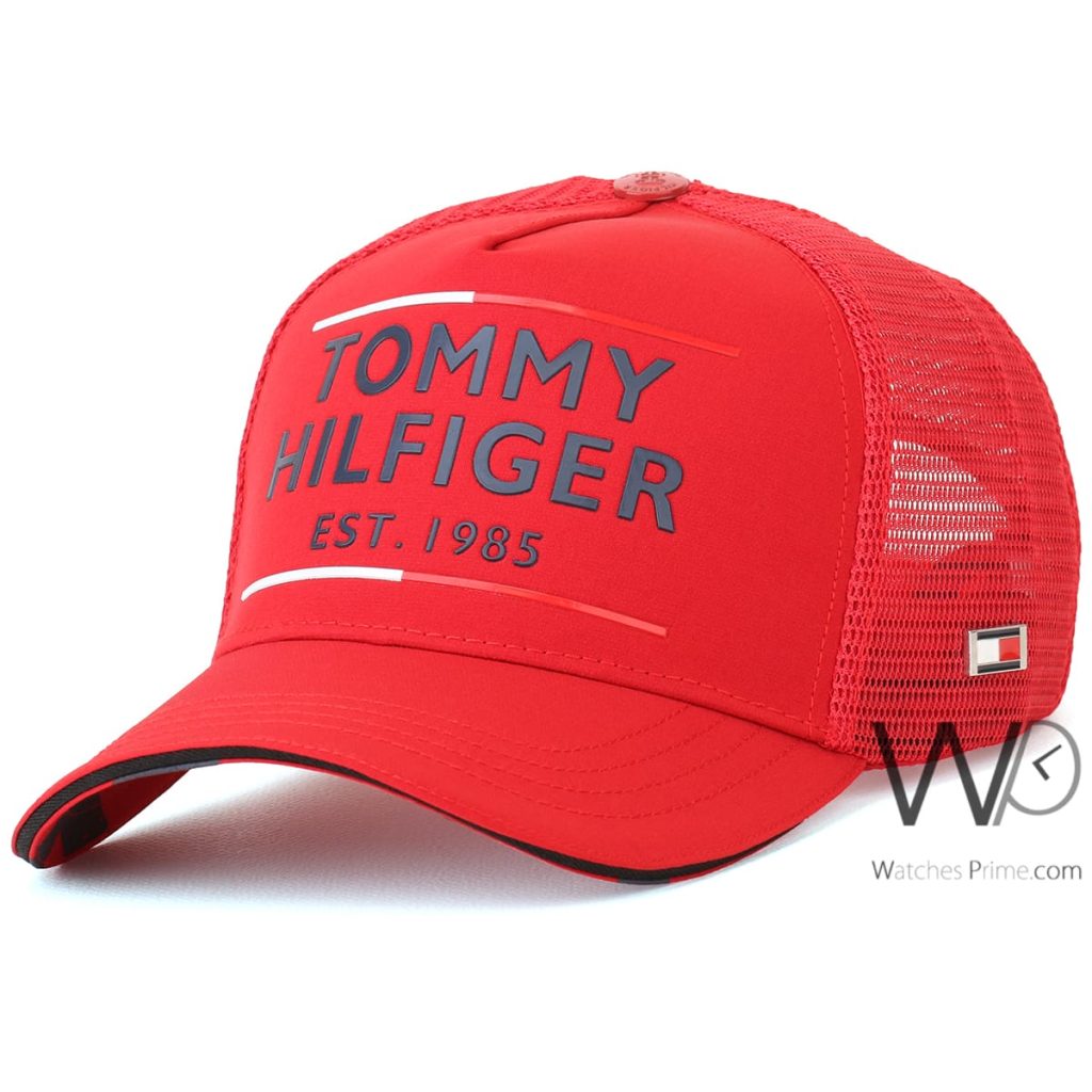 Tommy Hilfiger 1985 Red trucker Net Cap | Watches Prime