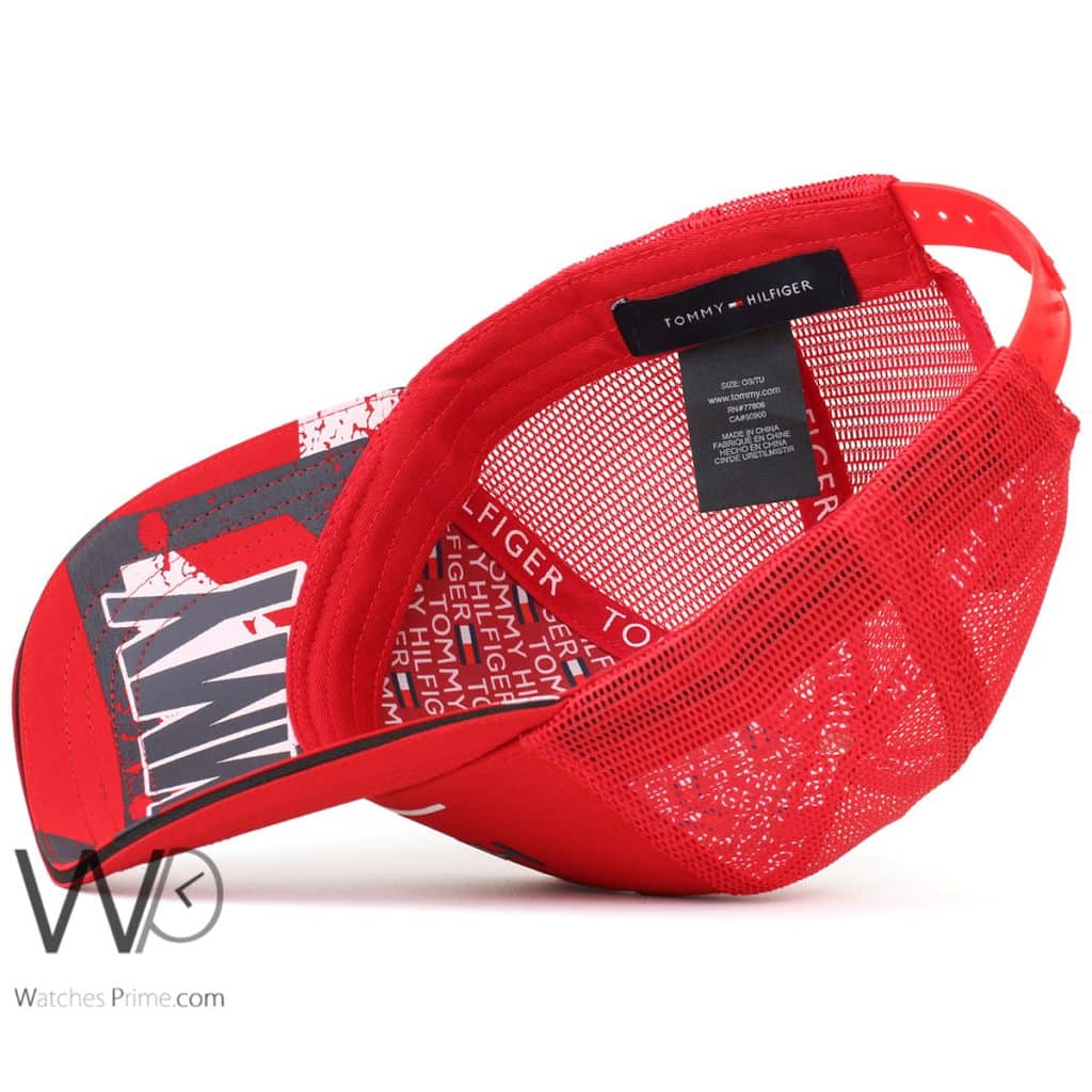 Tommy Hilfiger 1985 Red trucker Net Cap | Watches Prime