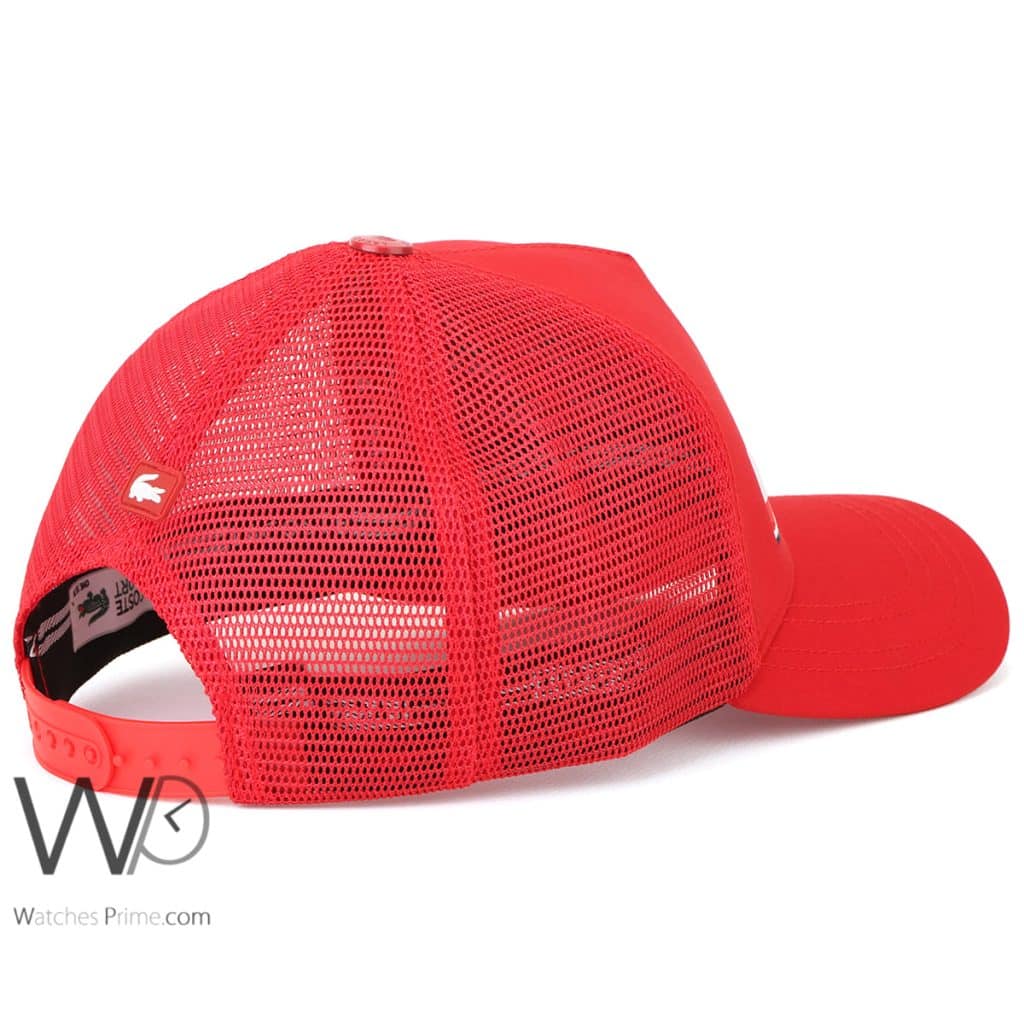 Lacoste France Red Trucker Cap | Watches Prime