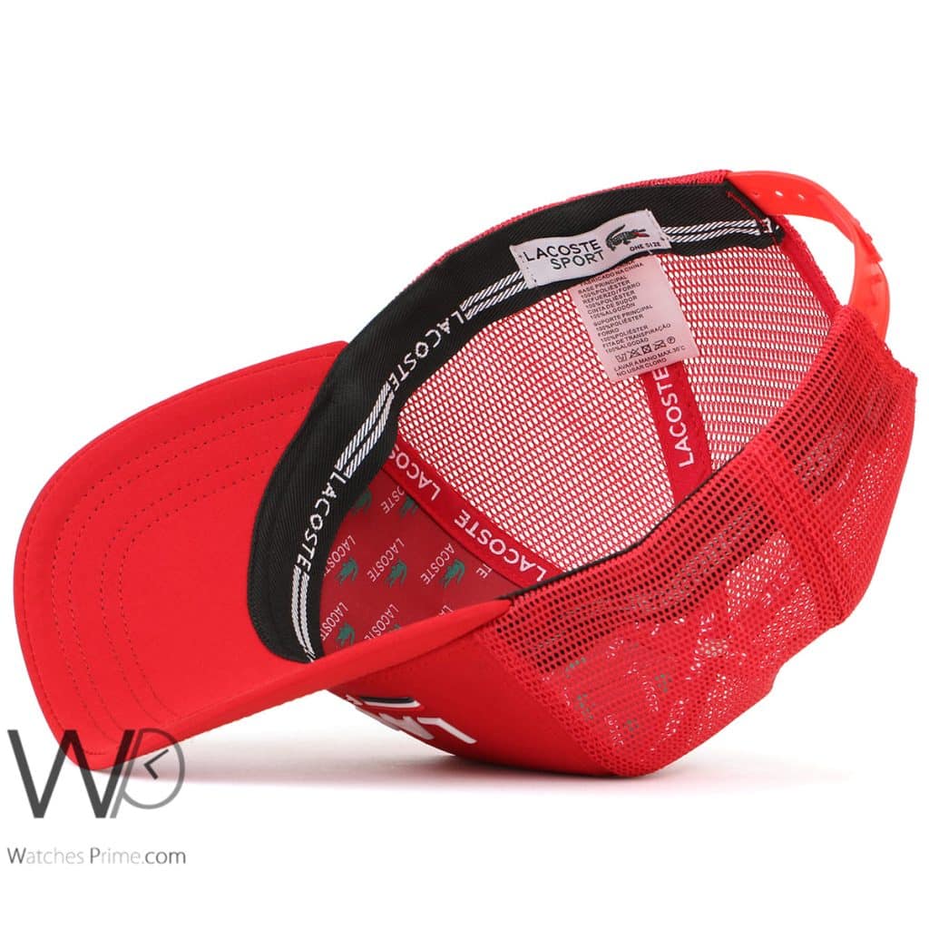 Lacoste France Red Trucker Cap | Watches Prime