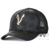 Versace Black Cotton Trucker Cap | Watches Prime