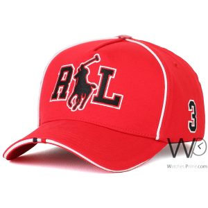 كاب-ماركة-يو-اس-بولو-baseball-احمر