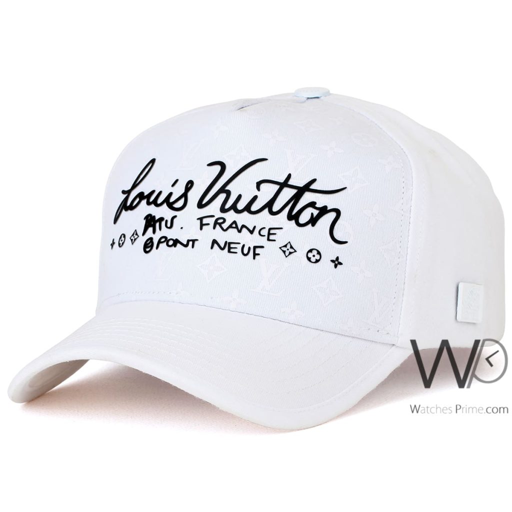 Trucker كاب ماركة لويس فيتون LV ابيض | واتشز برايم