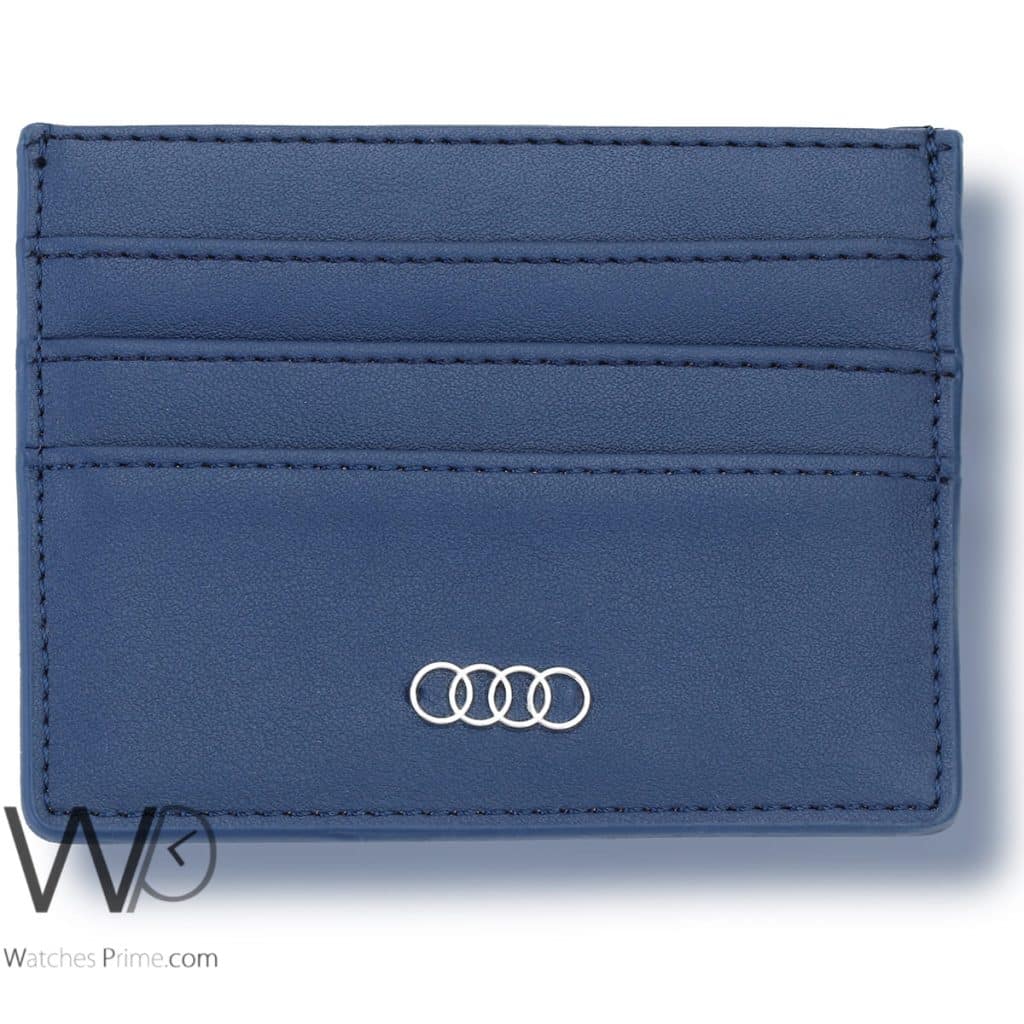 Audi Card Holder Wallet For Men Blue | Watches Prime