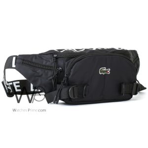 Black lacoste waterproof waist belt bag men