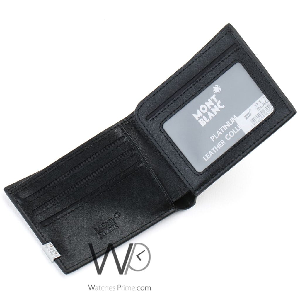 Mont blanc Wallet Black Leather For Men | Watches Prime