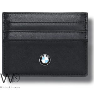 محفظة-بطاقات-بي-ام-دبليو-BMW-رجالي-جلد-اسود