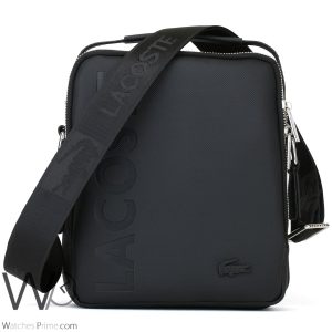 Crossbody messenger lacoste black bag men