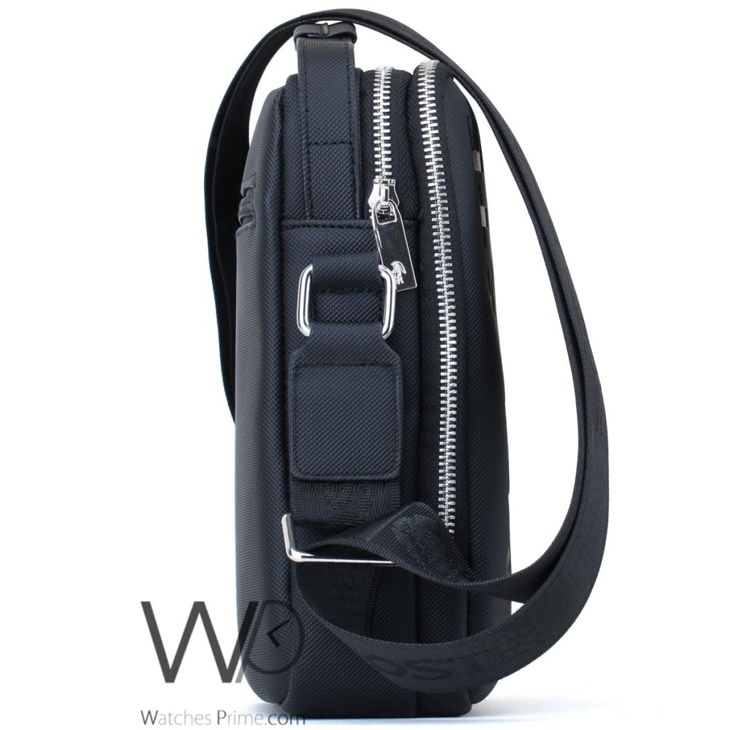 Crossbody Lacoste Messenger Black For Men | Watches Prime