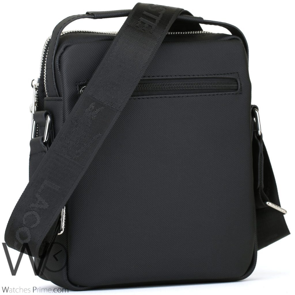 Crossbody Lacoste Messenger Black For Men | Watches Prime