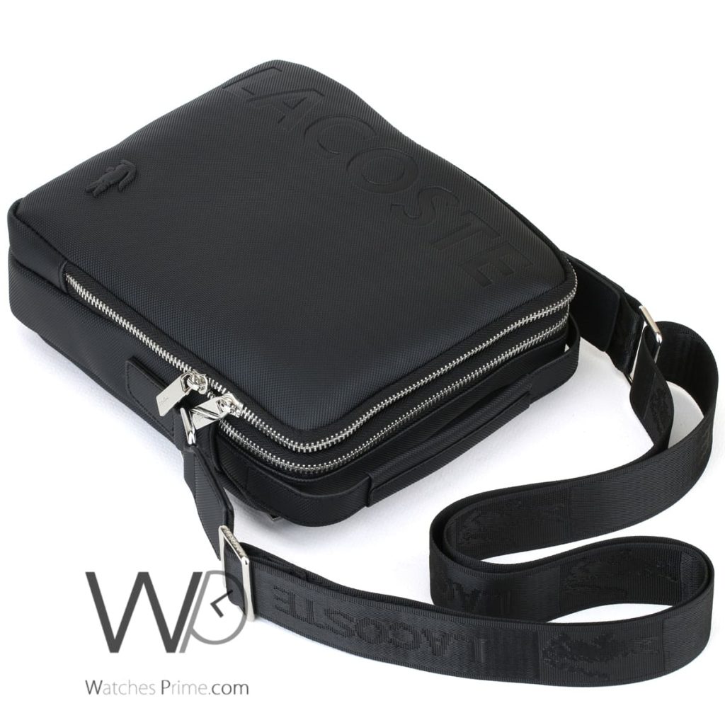 Crossbody Lacoste Messenger Black For Men | Watches Prime
