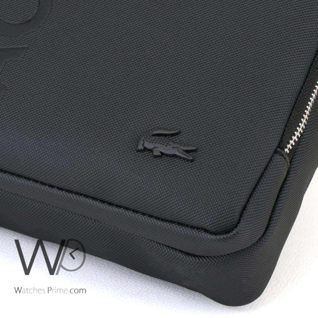 Crossbody Lacoste Messenger Black For Men | Watches Prime