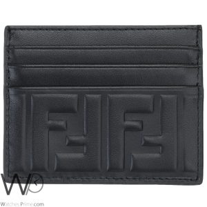 محفظة كروت رجالية فندي Fendi جلد اسود | واتشز برايم محفظة كروت رجالية فندي Fendi جلد اسود | واتشز برايم
