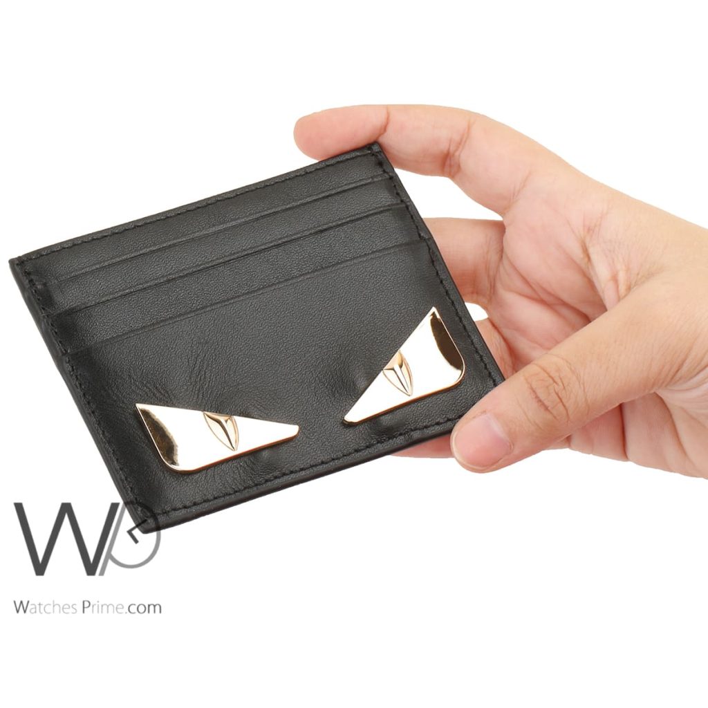 Fendi FF Card Holder wallet For Men Black | Watches Prime
