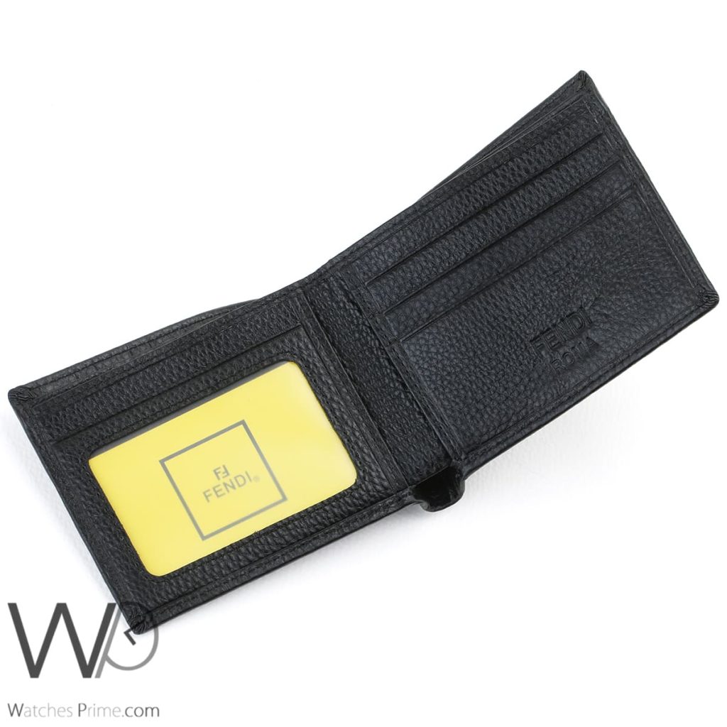 Fendi FF Eyes Wallet Black For Men | Watches Prime