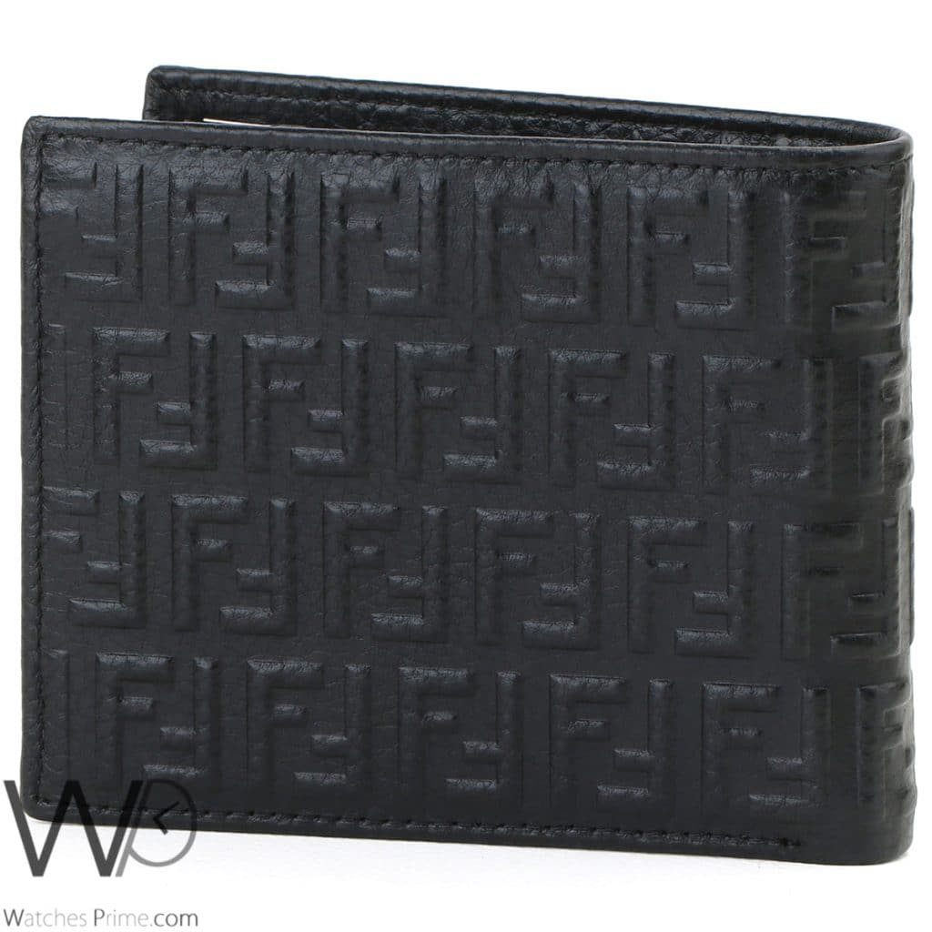 Fendi FF Eyes Wallet Black For Men | Watches Prime
