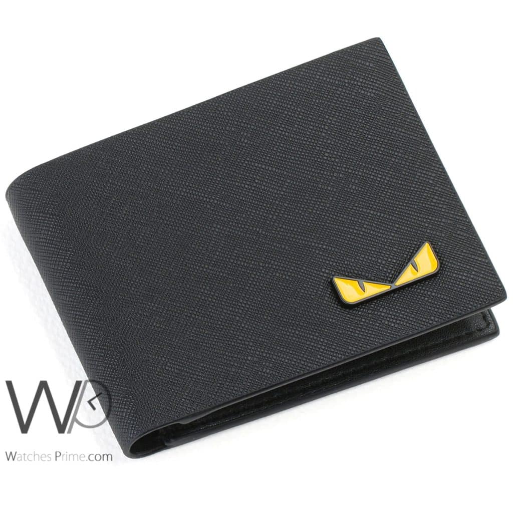 Fendi FF Eyes Wallet Black For Men | Watches Prime