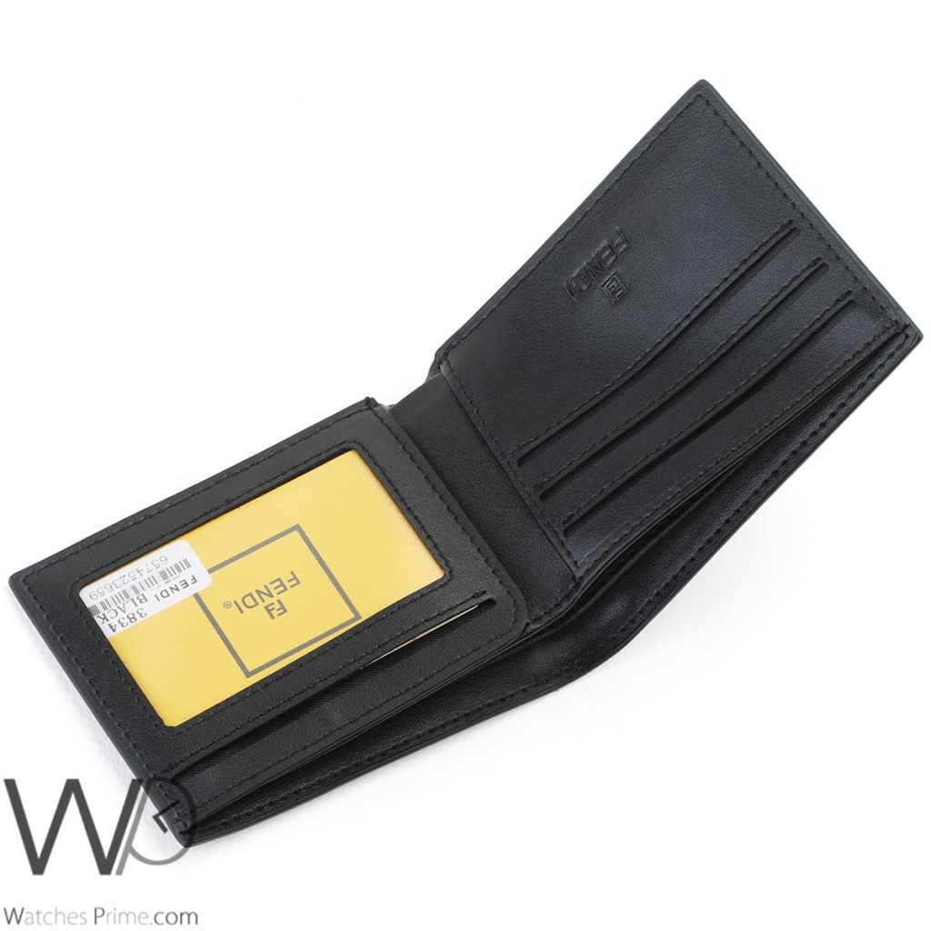 Fendi FF Eyes Wallet Black For Men | Watches Prime