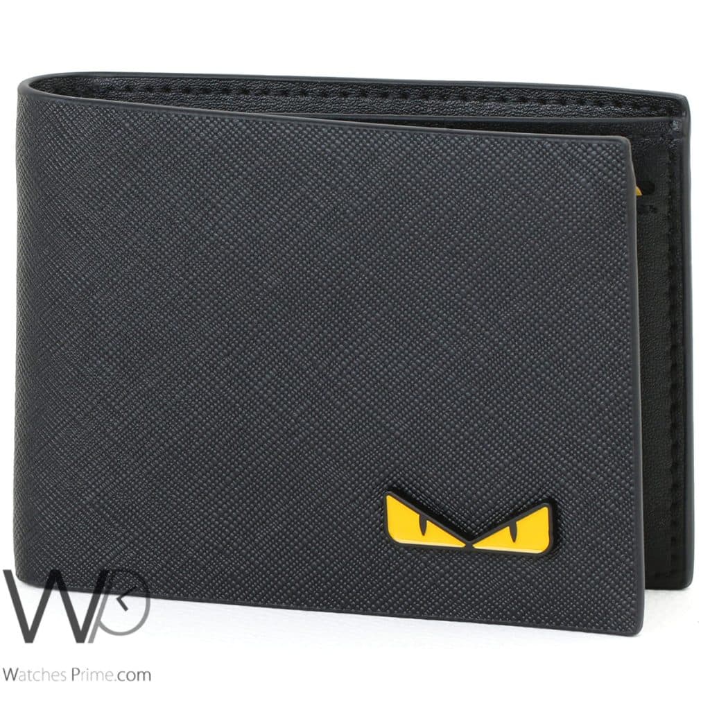 Fendi FF Eyes Wallet Black For Men | Watches Prime