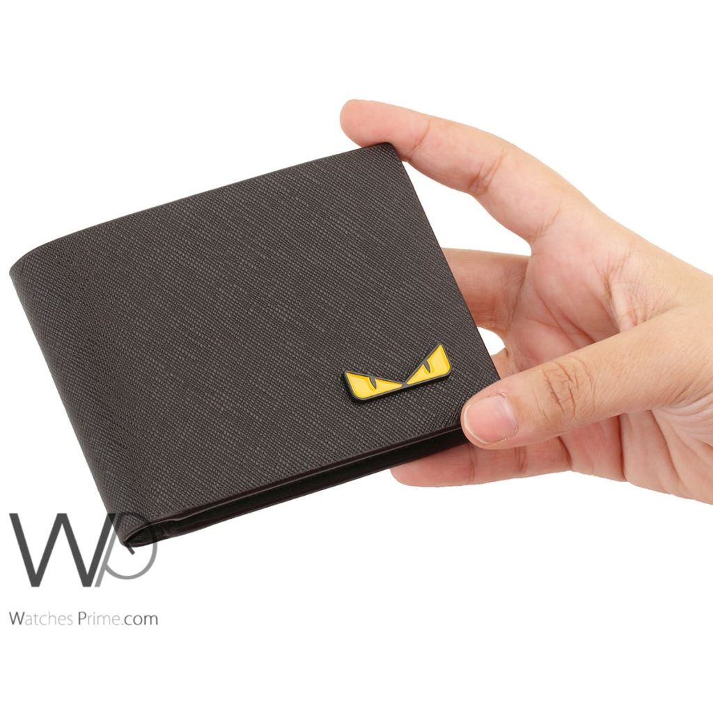 Fendi FF Eyes Brown Wallet For Men | Watches Prime