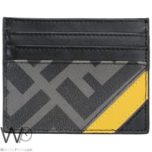 محفظة رجالية جلد FF فندي Fendi اسود | واتشز برايم محفظة رجالية جلد FF فندي Fendi اسود | واتشز برايم