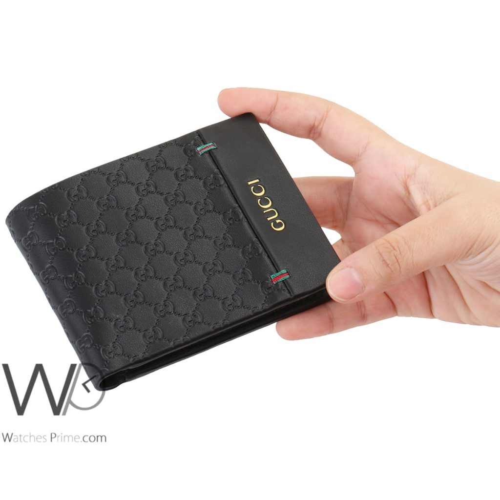 محفظة رجالي قوتشي Gucci جلد اسود | واتشز برايم