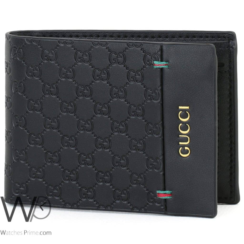 محفظة رجالي قوتشي Gucci جلد اسود | واتشز برايم