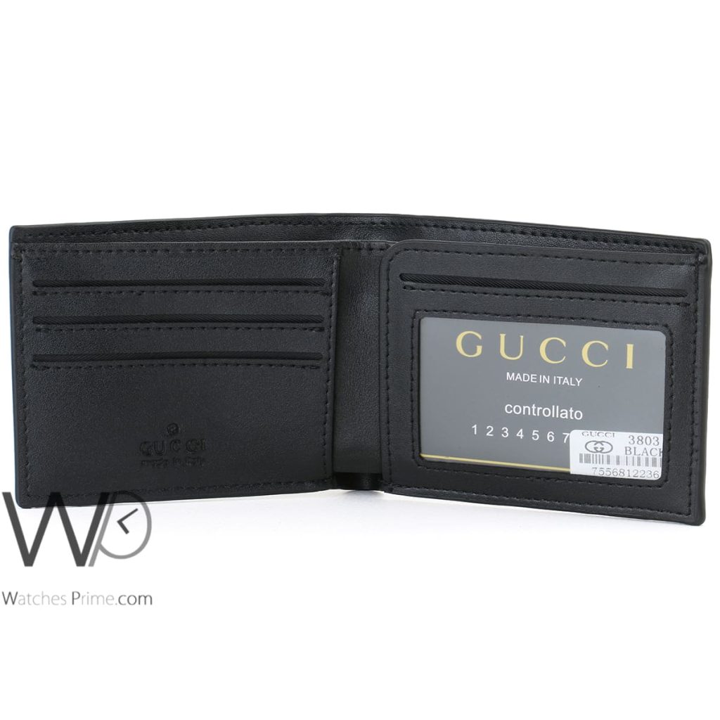 محفظة رجالي قوتشي Gucci جلد اسود | واتشز برايم