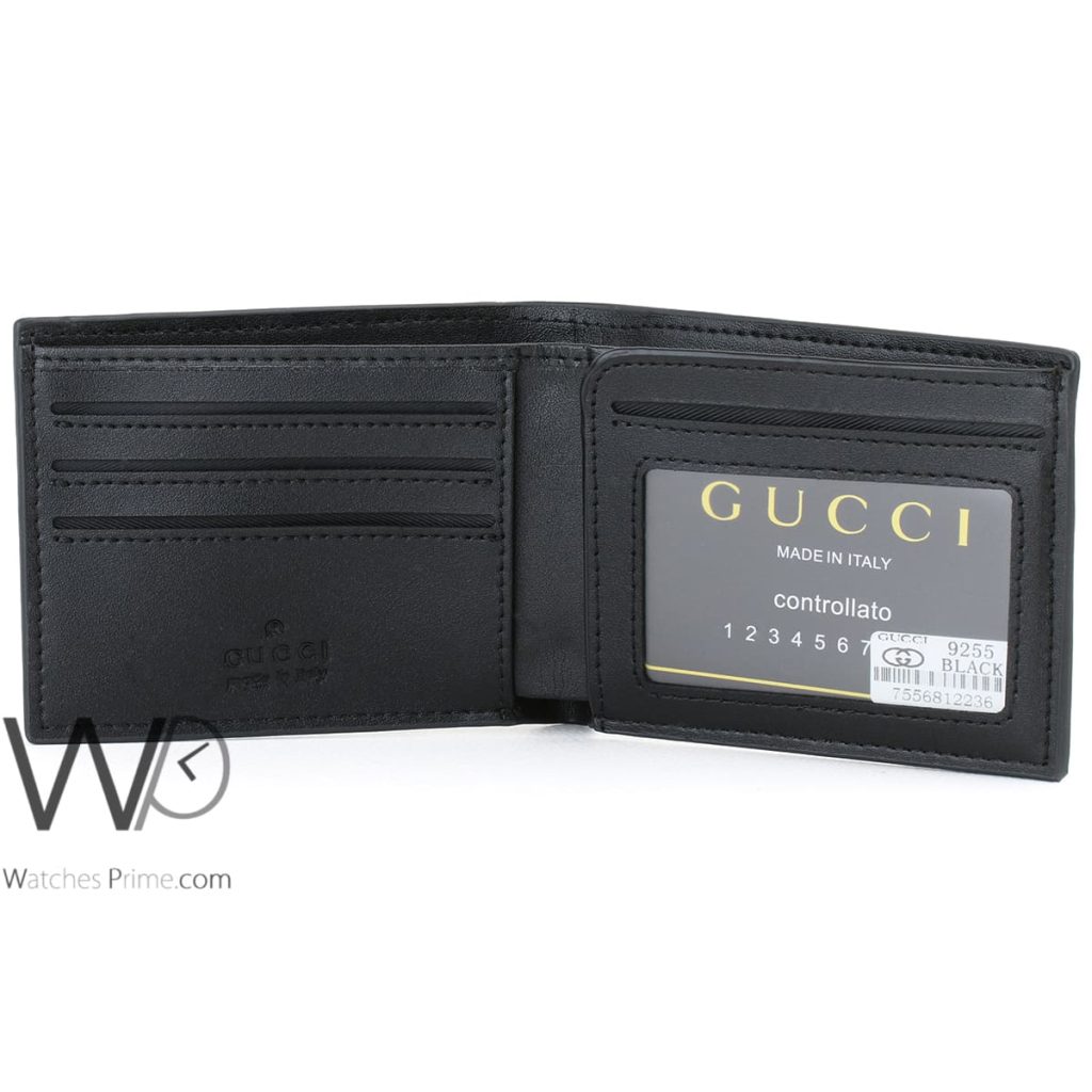 محفظة رجالية قوتشي Gucci جلد اسود | واتشز برايم