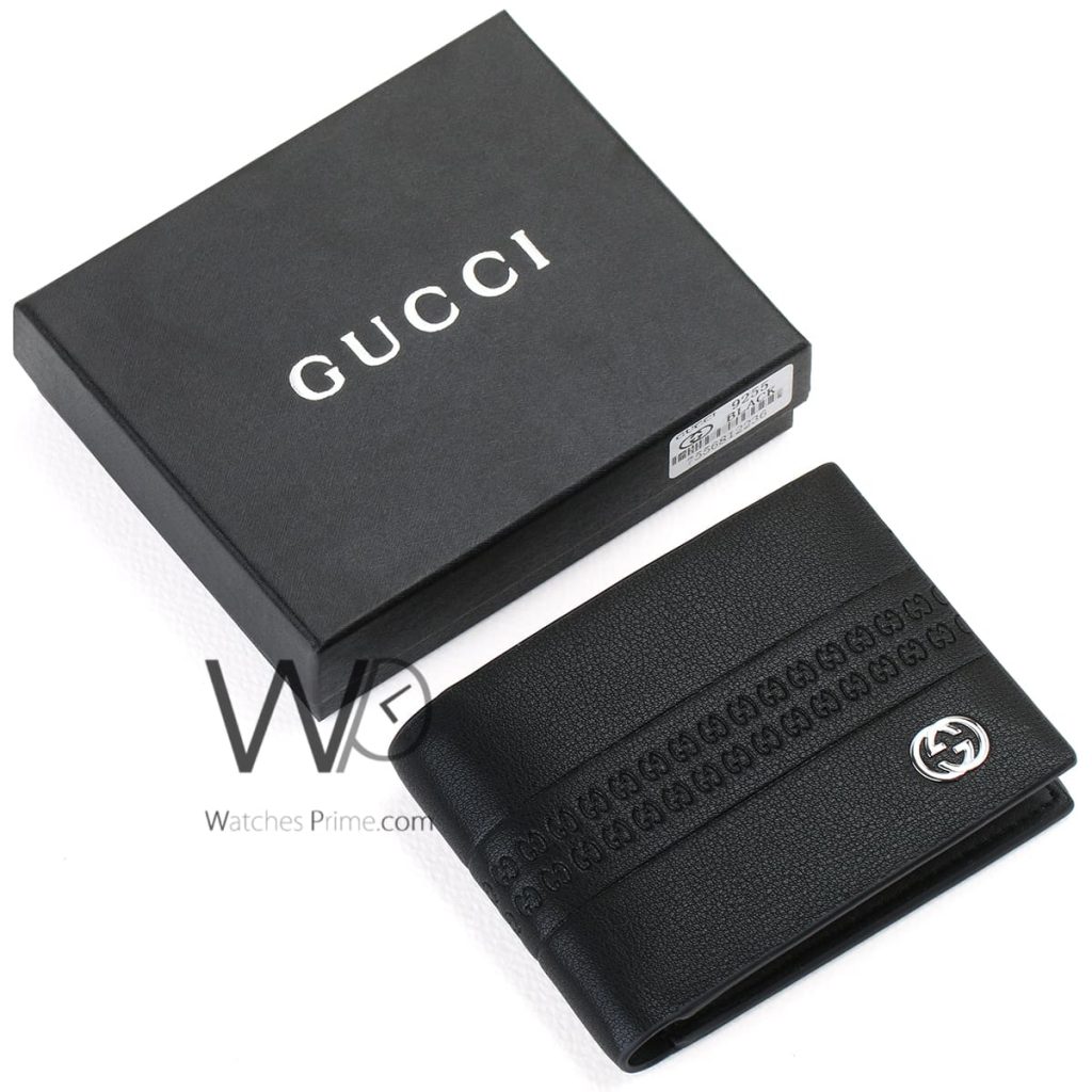 محفظة رجالية قوتشي Gucci جلد اسود | واتشز برايم