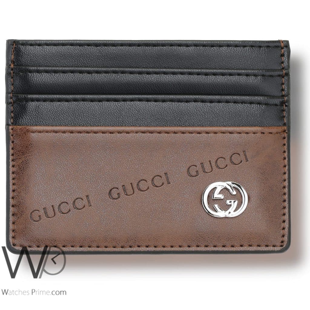 Gucci GG Holder Card Wallet Brown For Men | Watches Prime