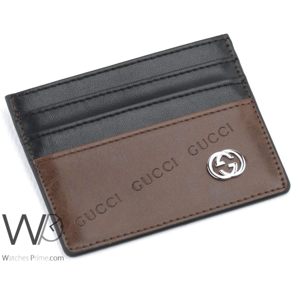 Gucci GG Holder Card Wallet Brown For Men | Watches Prime