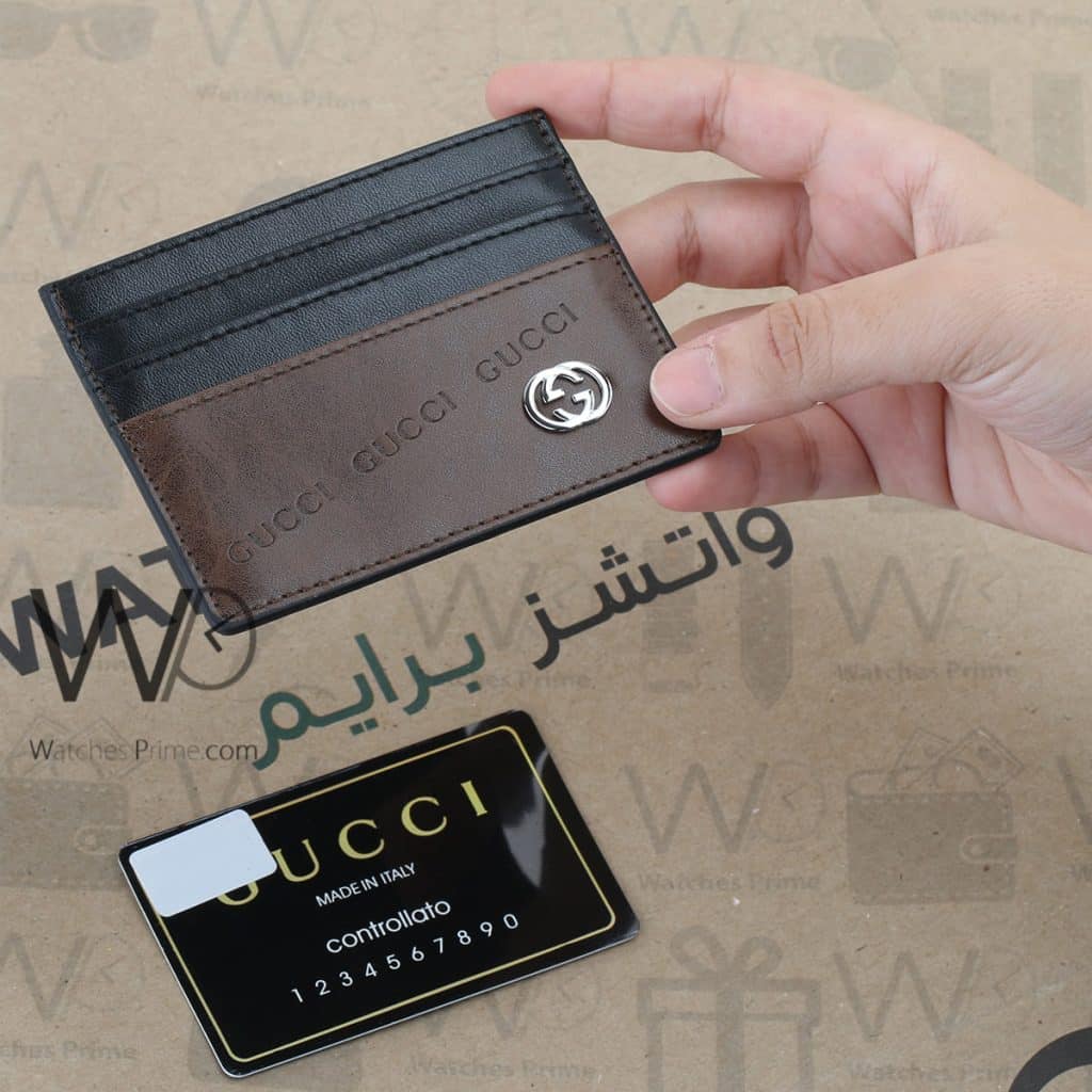 Gucci GG Holder Card Wallet Brown For Men | Watches Prime