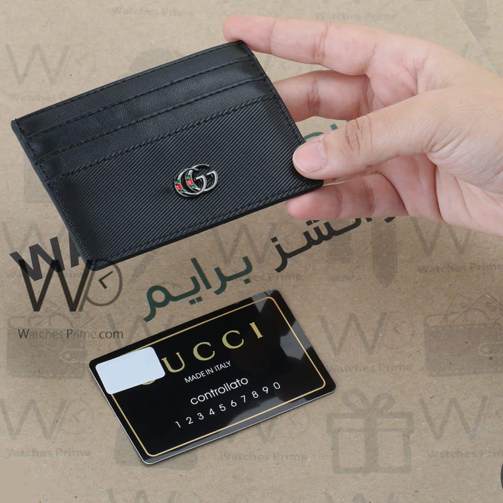 Gucci GG Holder Card Wallet Black For Men | Watches Prime