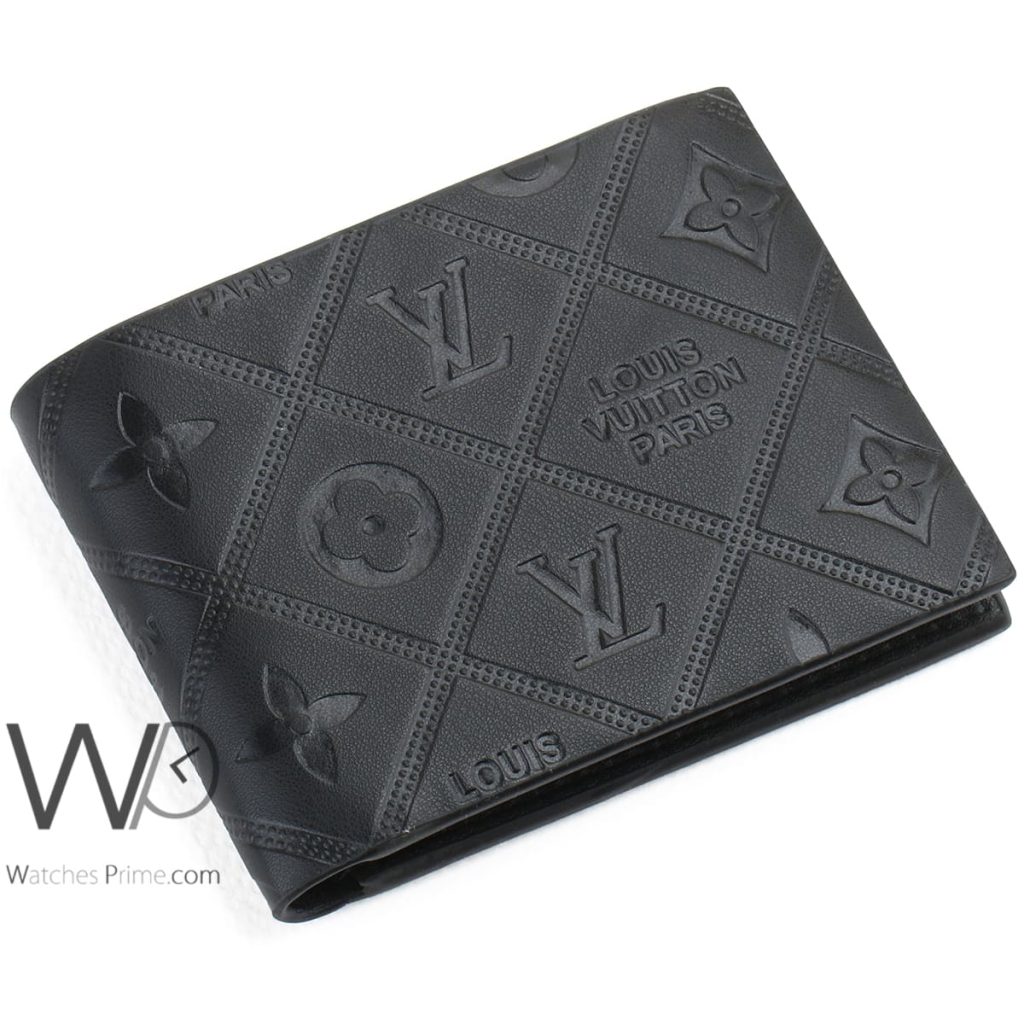 محفظة رجالية لويس فيتون Louis Vuitton LV اسود | واتشز برايم
