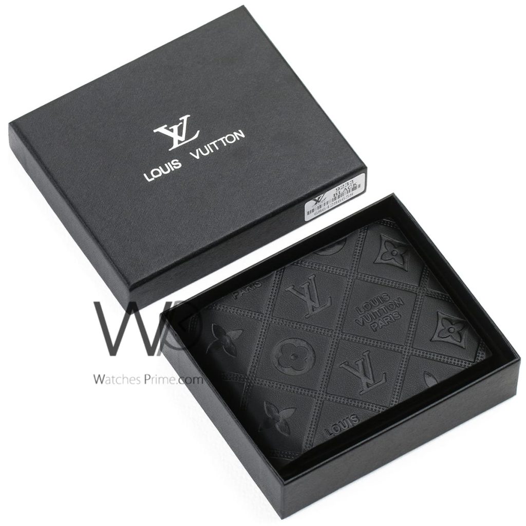 محفظة رجالية لويس فيتون Louis Vuitton LV اسود | واتشز برايم