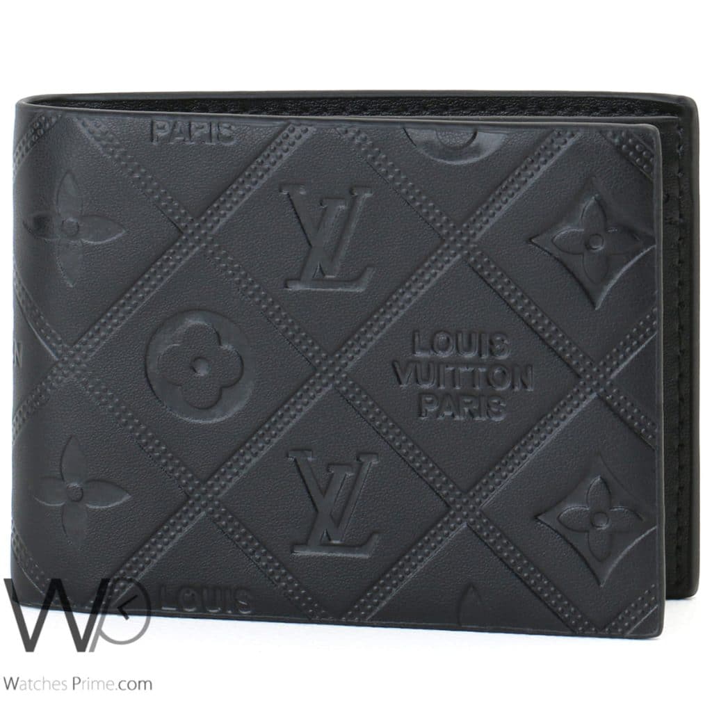 محفظة رجالية لويس فيتون Louis Vuitton LV اسود | واتشز برايم