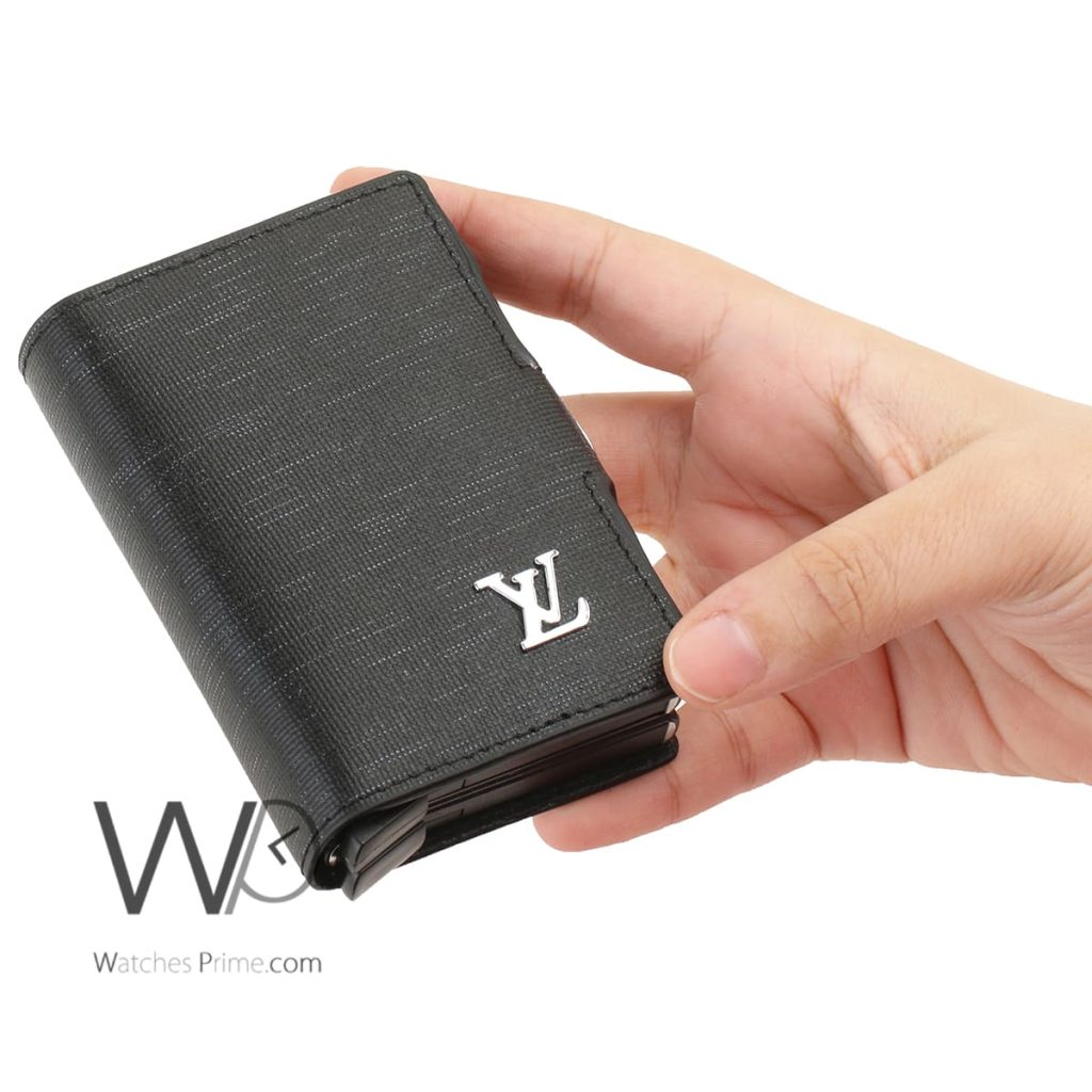 محفظة كروت ذكية لويس فيتون Louis Vuitton اسود | واتشز برايم
