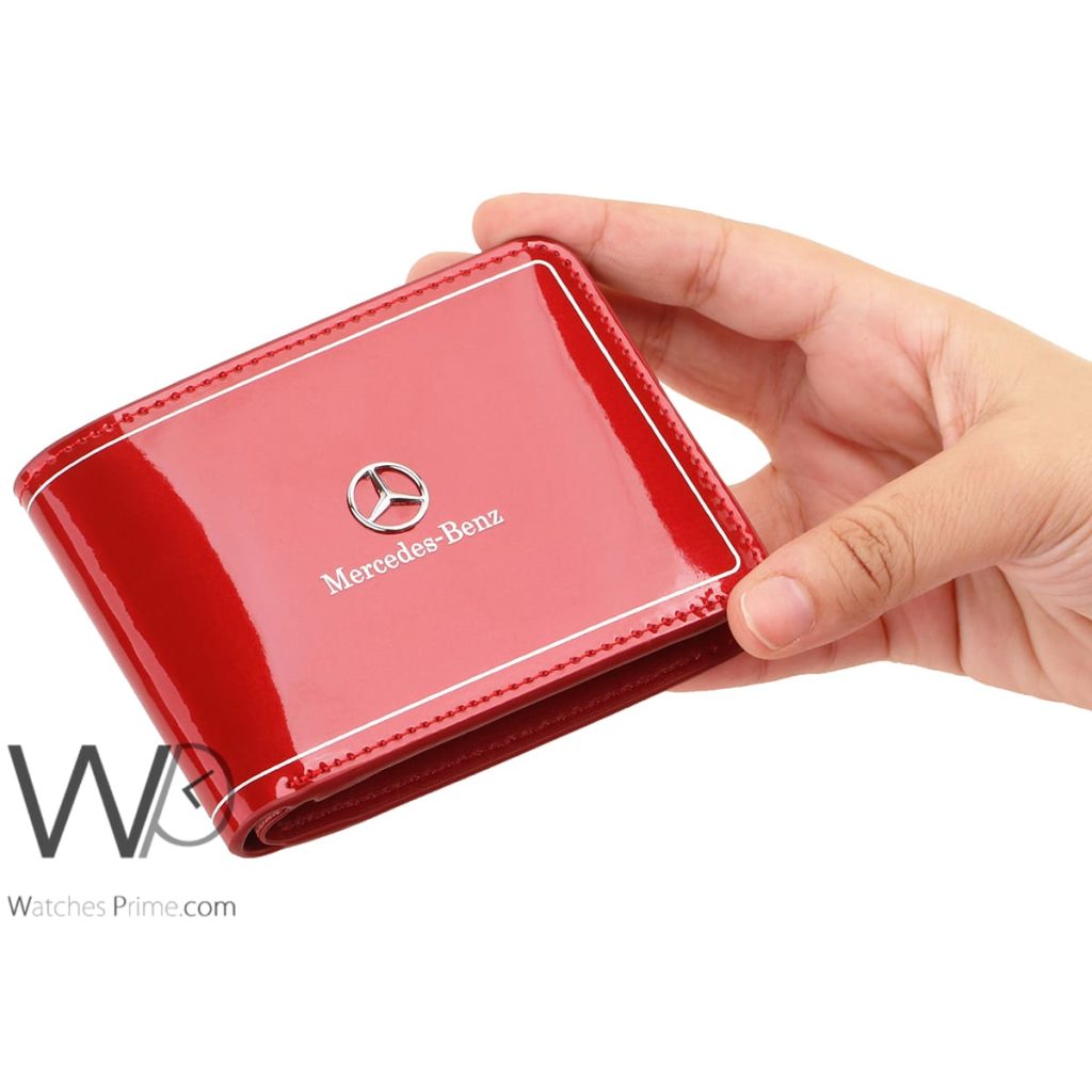 محفظة مرسيدس بنز Mercedes Benz رجالي جلد احمر | واتشز برايم