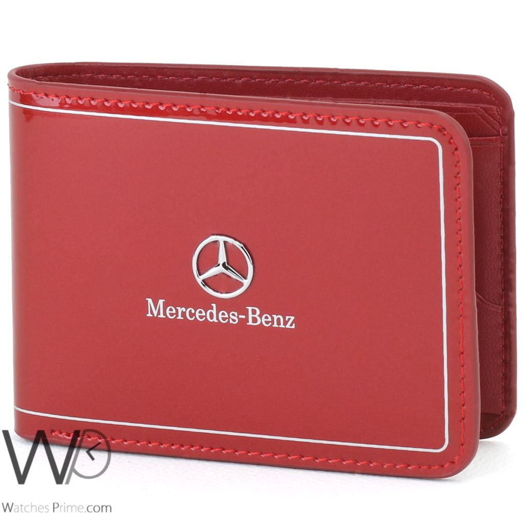 محفظة مرسيدس بنز Mercedes Benz رجالي جلد احمر | واتشز برايم