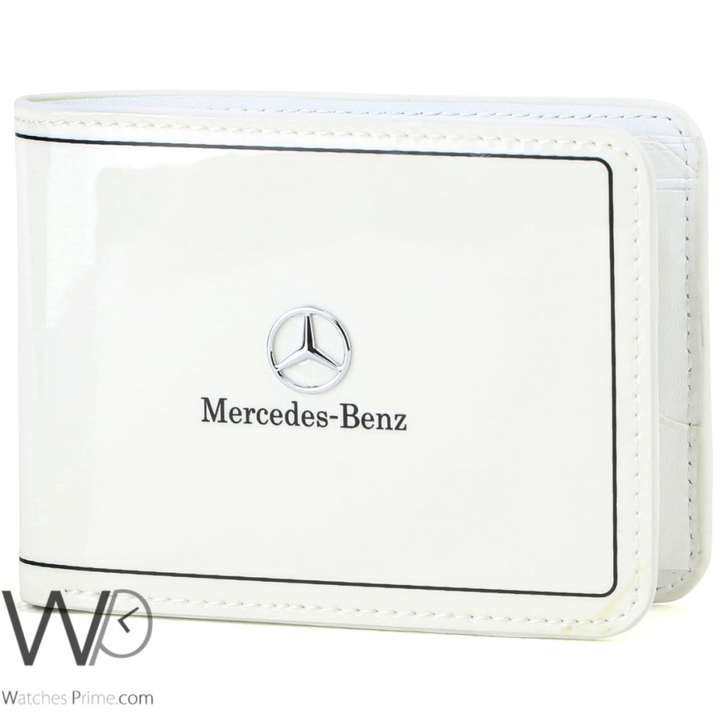 محفظة مرسيدس بنز Mercedes Benz رجالي جلد ابيض | واتشز برايم