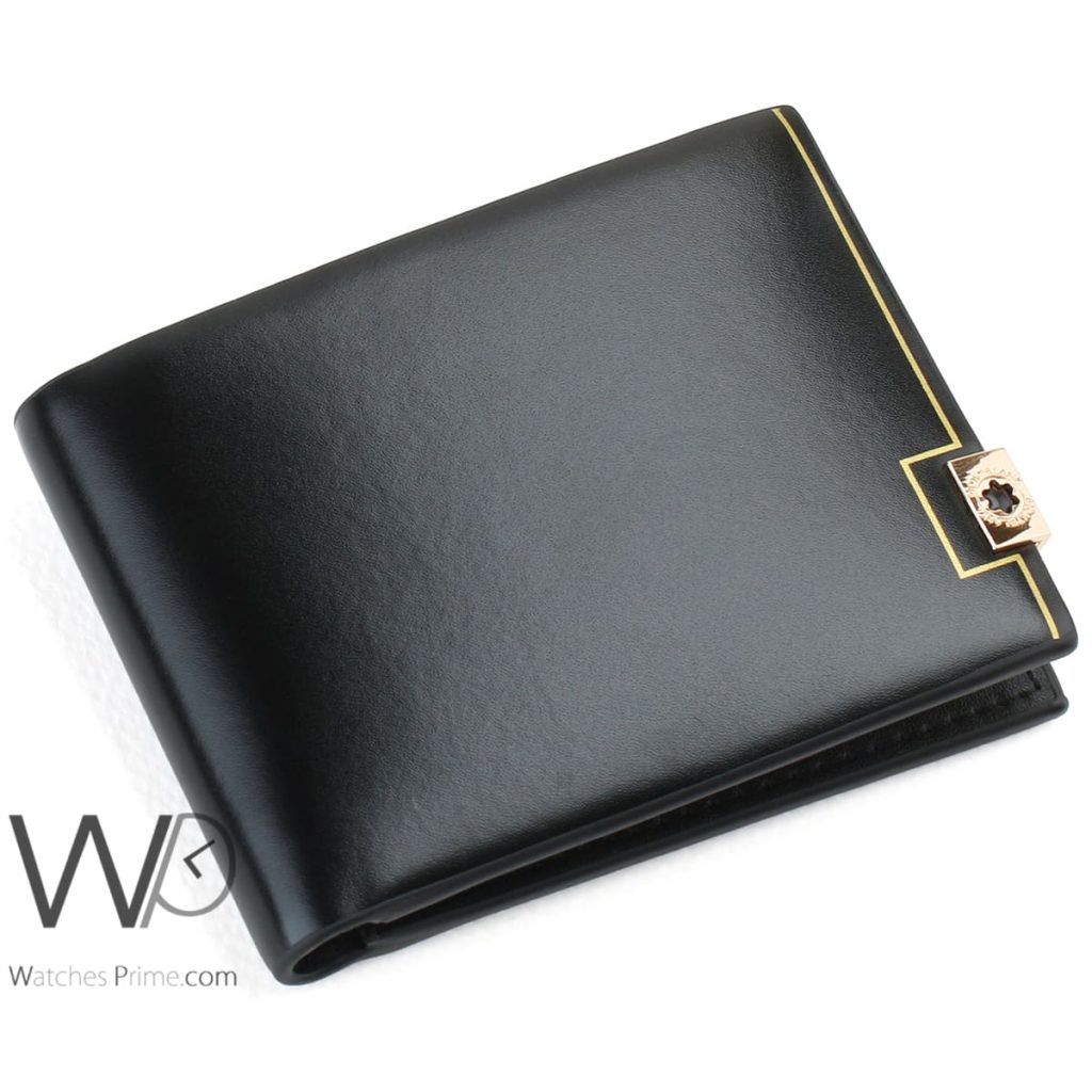Montblanc Wallet Leather For Men Black | Watches Prime