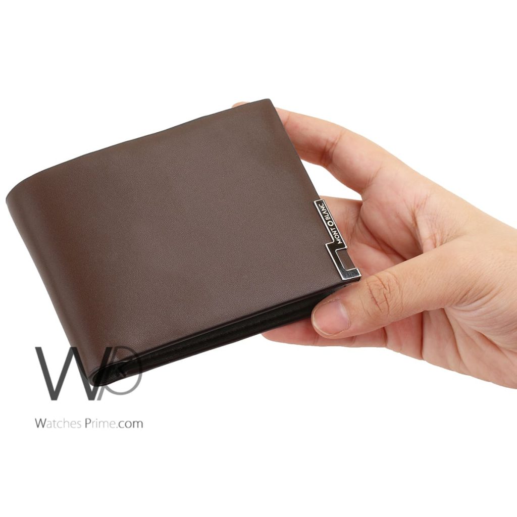 Mont blanc Wallet Leather Brown For Men | Watches Prime