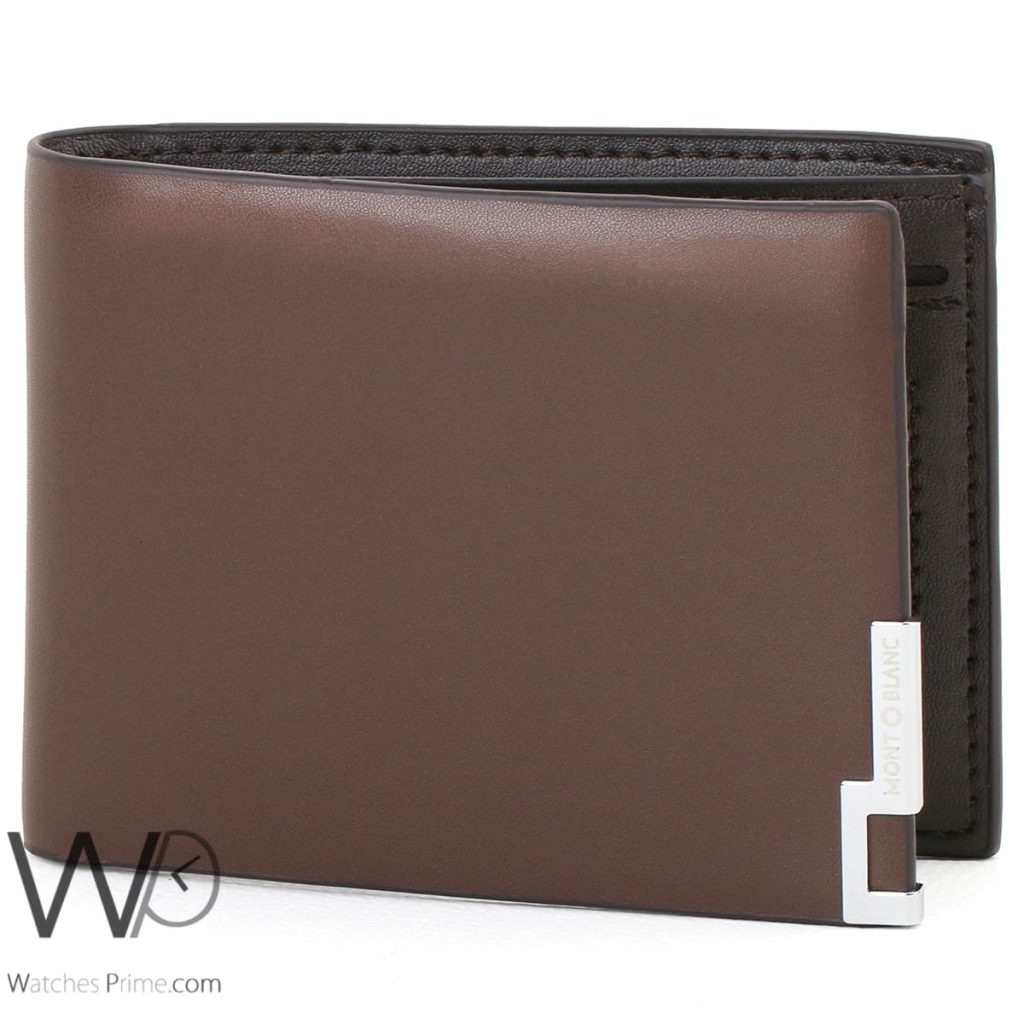 Mont blanc Wallet Leather Brown For Men | Watches Prime
