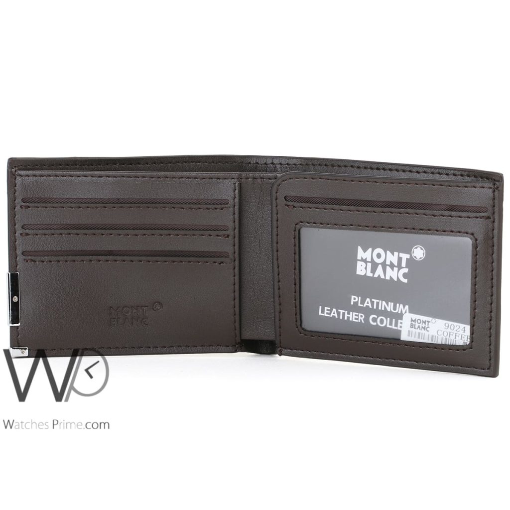 Mont blanc Wallet Leather Brown For Men | Watches Prime