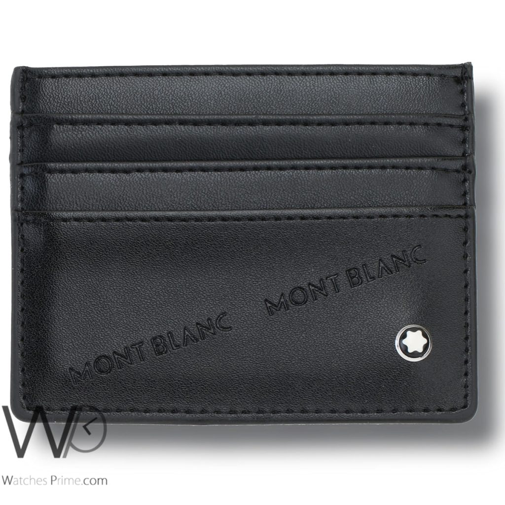محفظة كروت للرجال مونت بلانك Montblanc اسود | واتشز برايم